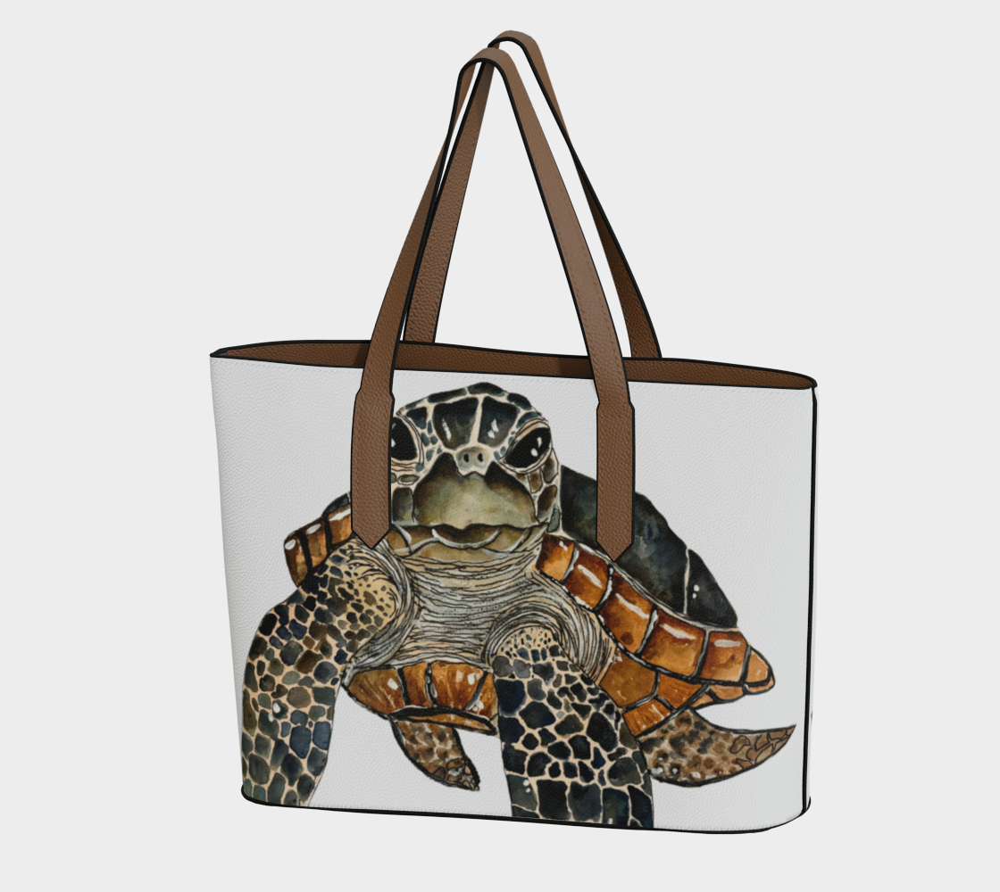 Vegan Leather Tote Bag