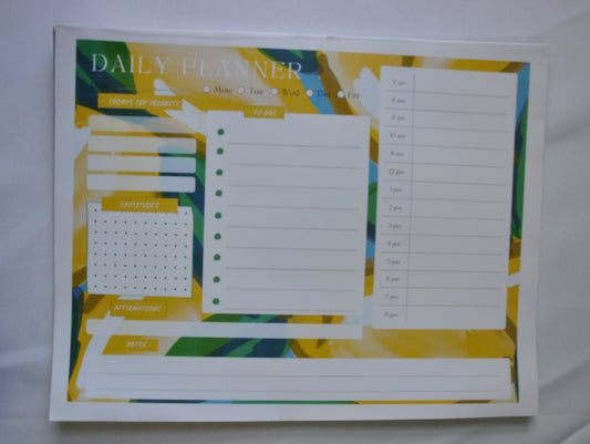Lemon Daily Planner Sheets