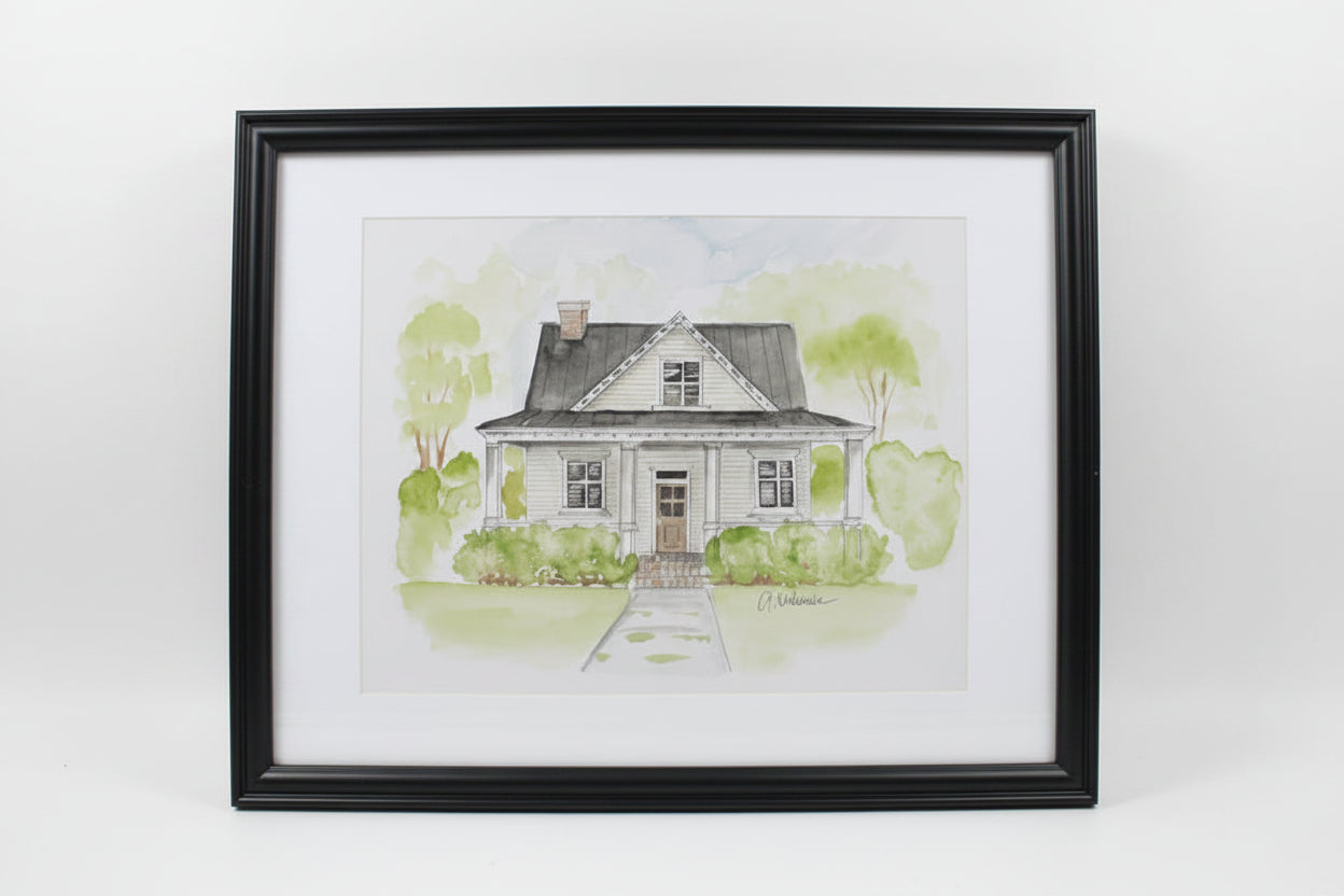 Custom order- House portrait