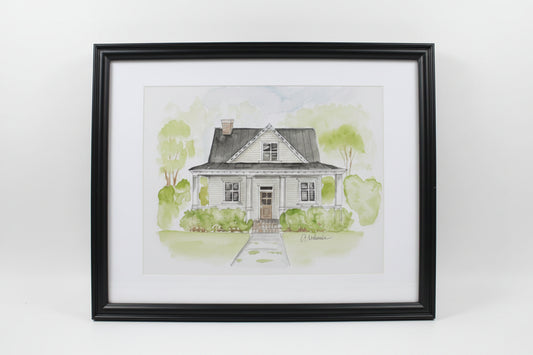 Custom order- House portrait