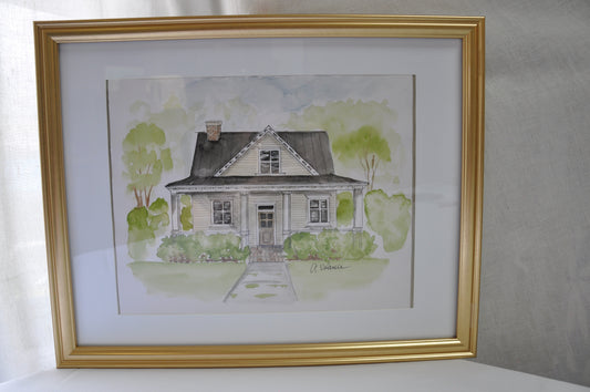 Custom order- House portrait