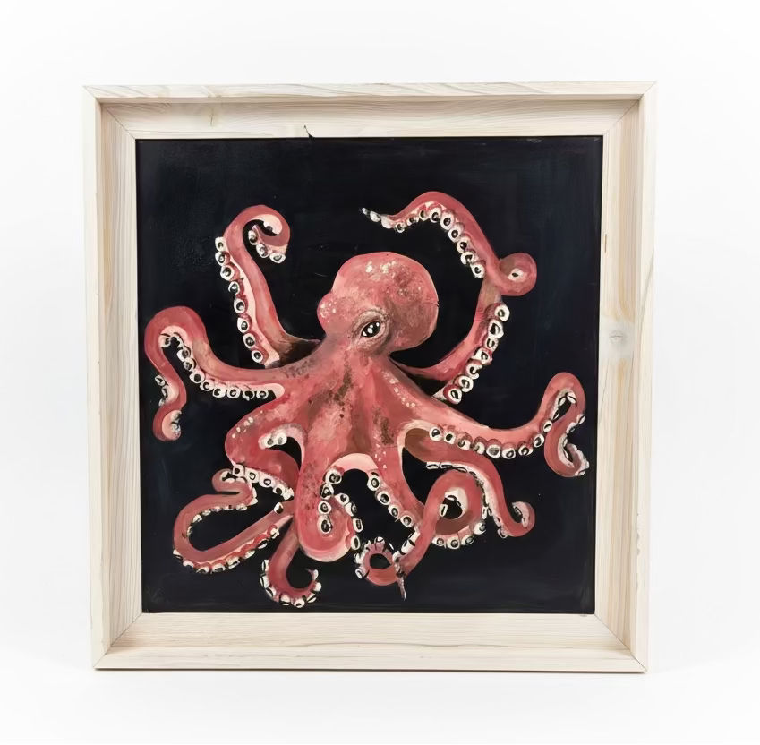 Red-Orange Octopus